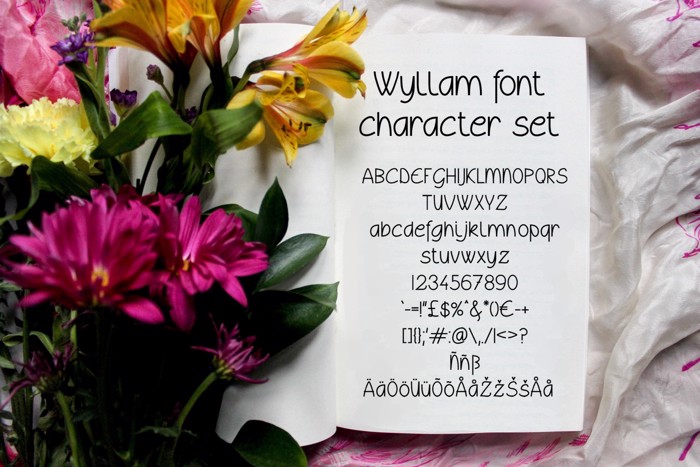 Wyllam Font poster