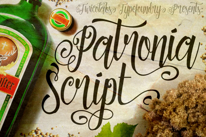 Patronia Script poster