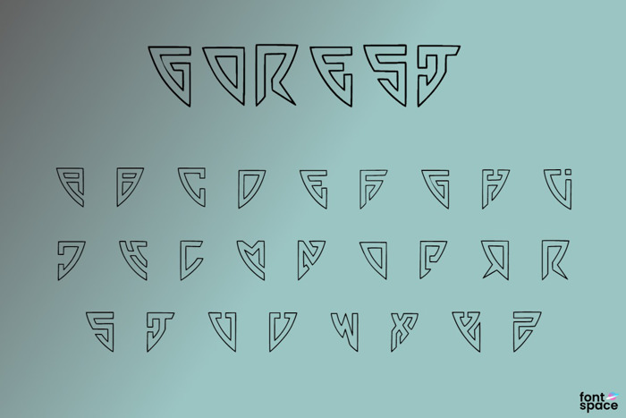 Gorest Font poster