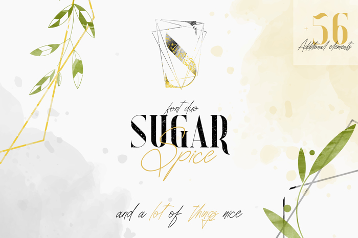 SUGAR SPICE Font poster