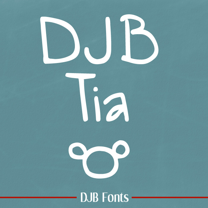 DJB Tia Font poster