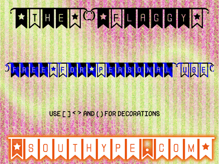 The Flaggy St Font poster