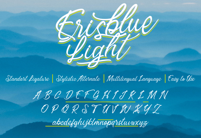 Erisblue Light Font