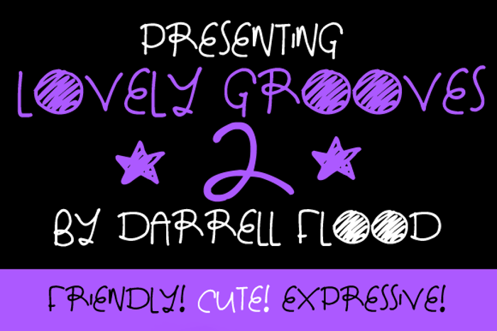 Lovely Grooves 2 Font poster
