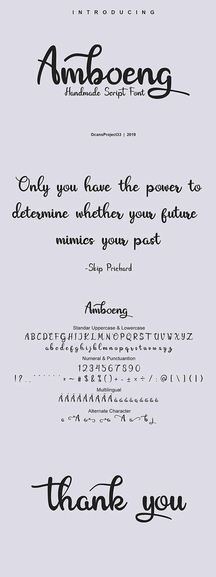 Amboeng Font poster
