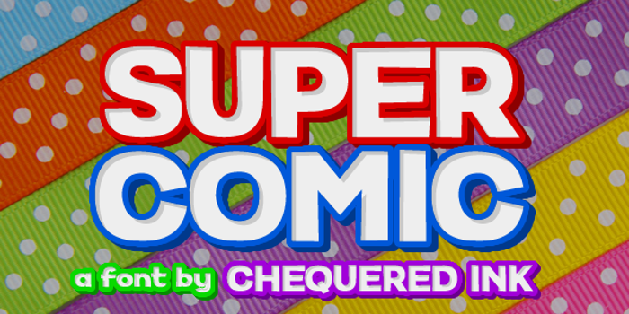 Super Comic Font poster