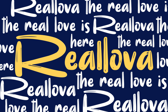 Realova Font poster