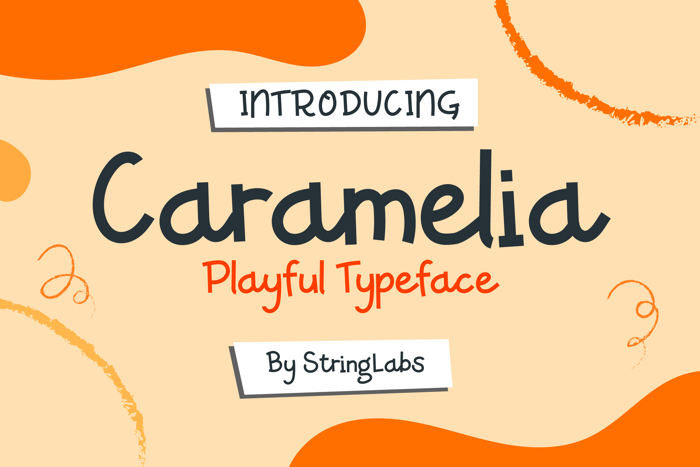 Caramelia Font poster
