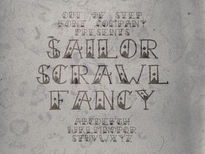 Sailor Scrawl Fancy Font