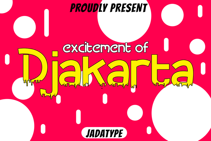 Djakarta Font poster