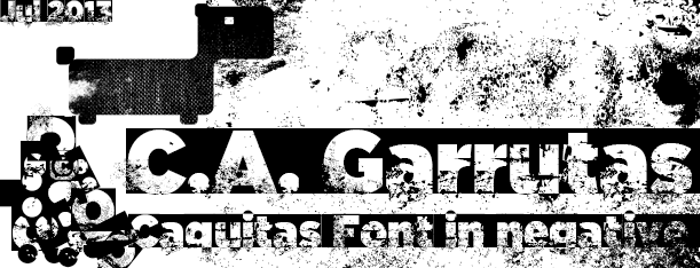 C.A. Garrutas Font poster