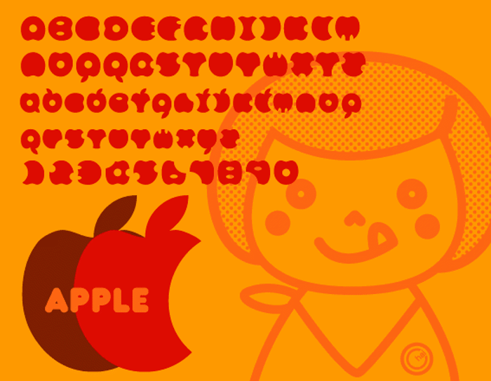APPLE Font poster