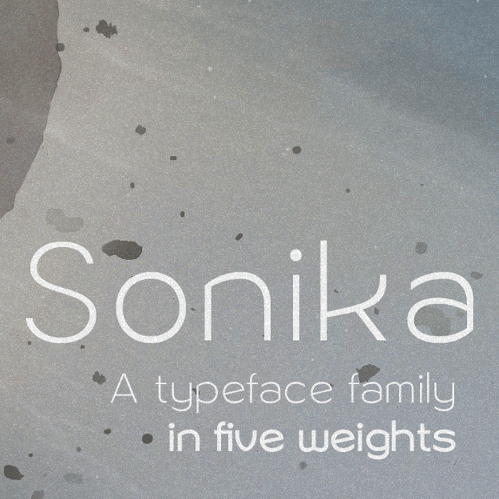 Sonika Font poster