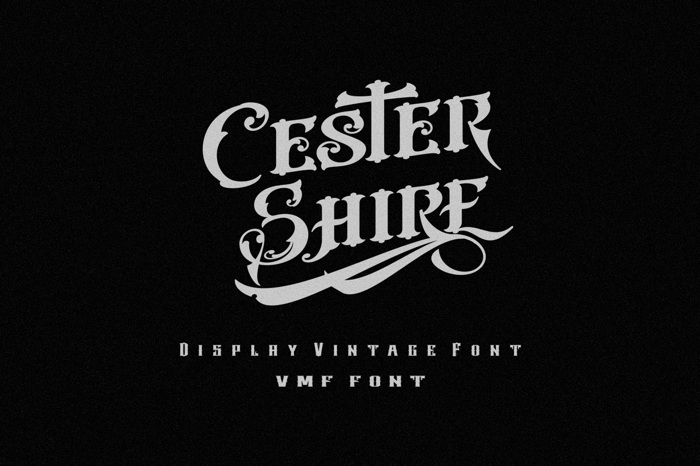 Cester Shire Font poster