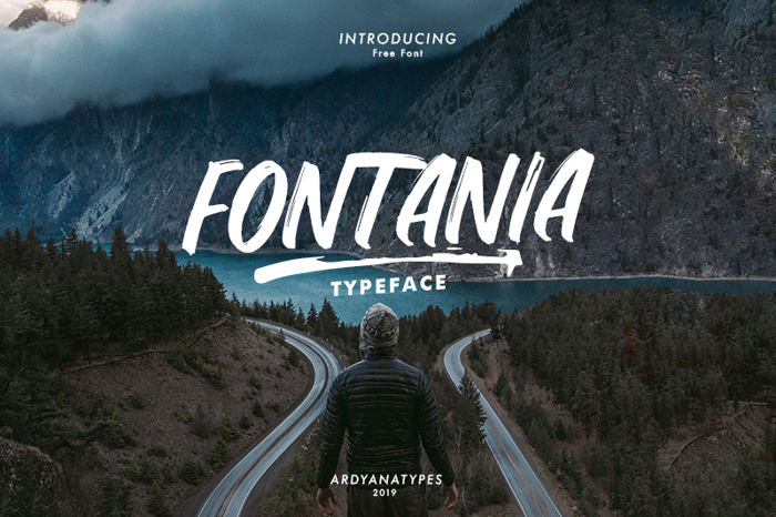 Fontania Font poster