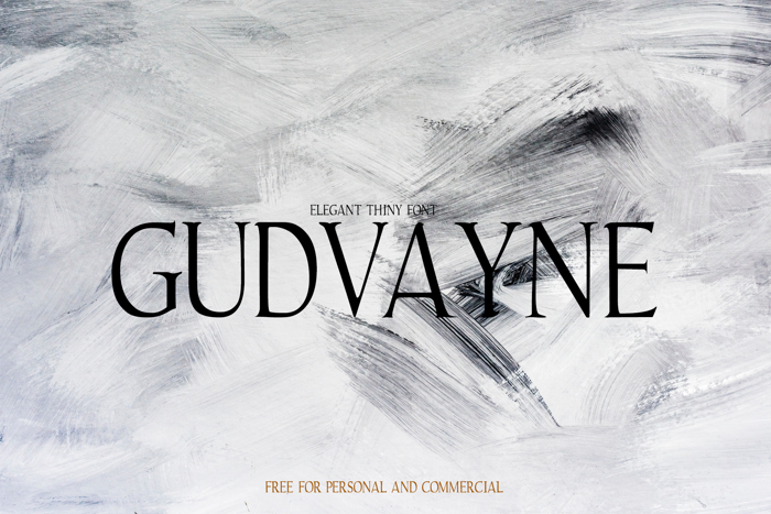 Gudvayne Font poster