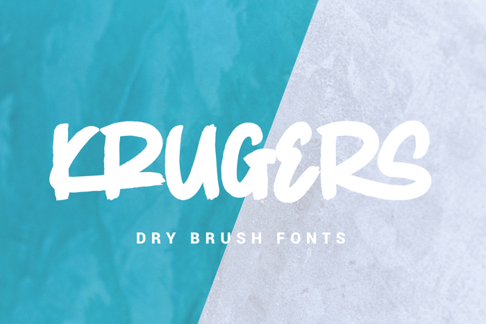 Krugers Font poster