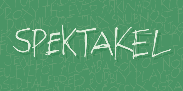Spektakel DEMO Font poster