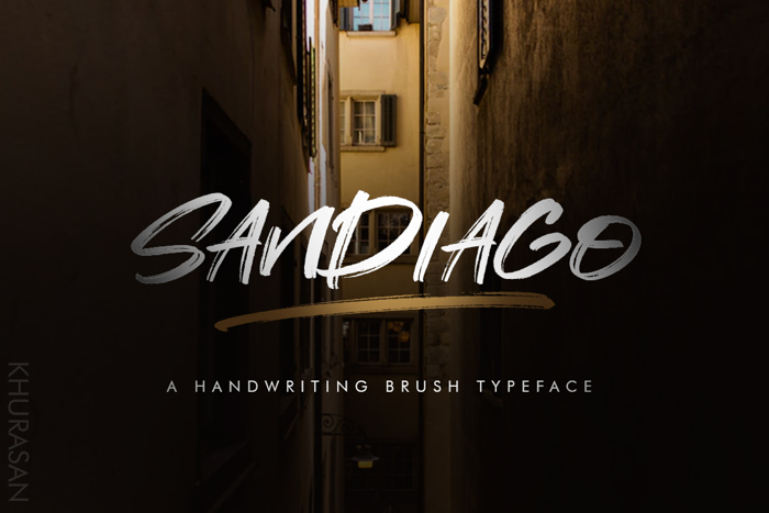 Sandiago Font poster
