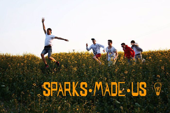 SPARKS MADE US Font poster