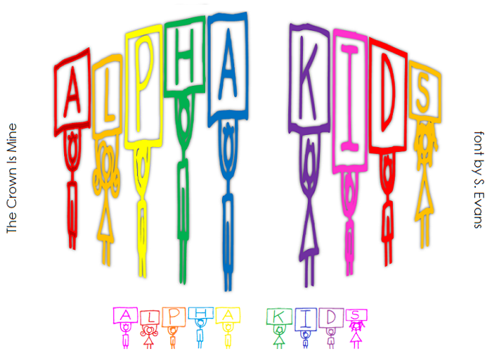 Alpha Kids Font poster