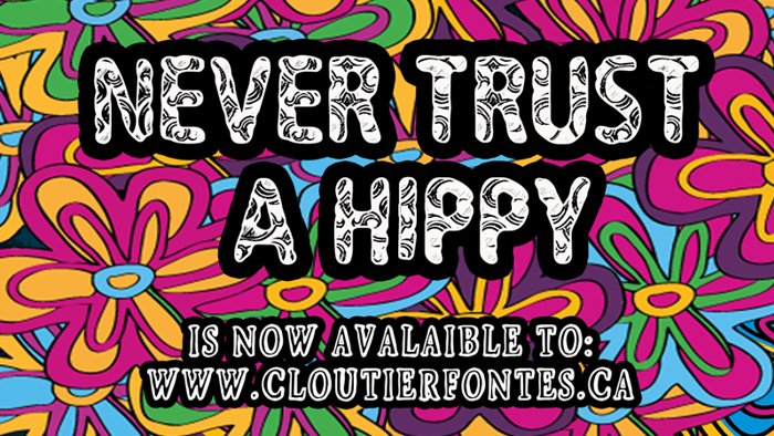 CF Never Trust A Hippy Font