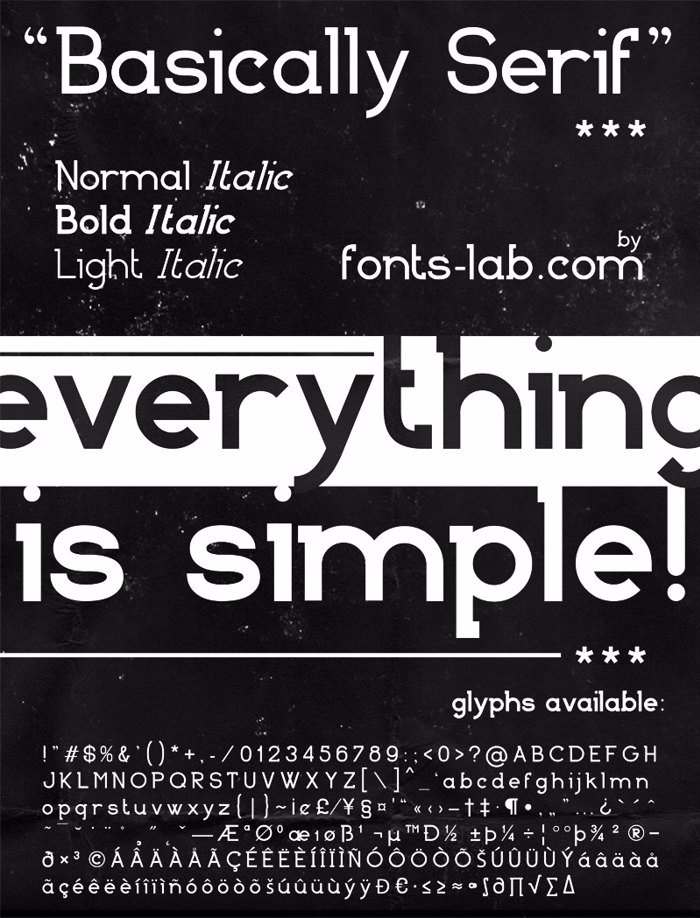 Basically Serif Font