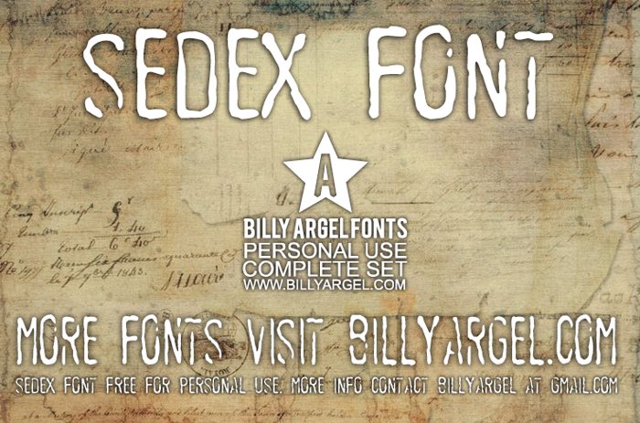 SEDEX Font poster