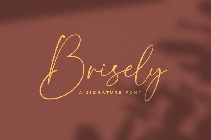 Brisely Font poster