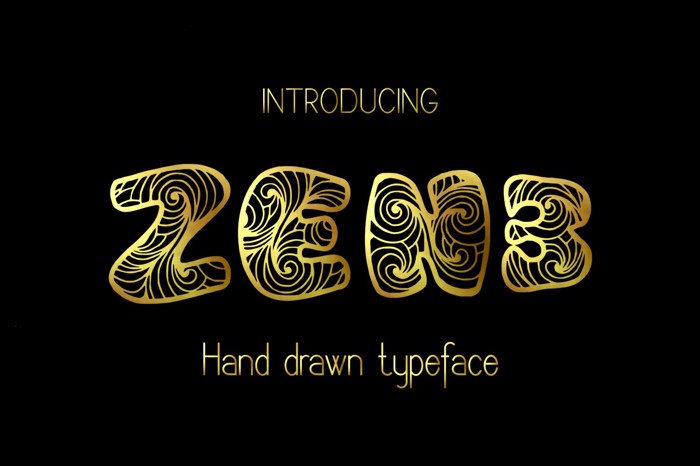 Zen3 Font poster