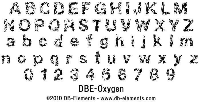 DBE-Oxygen Font poster