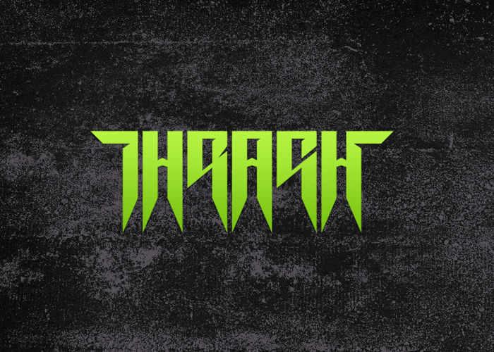 Thrash it Font poster