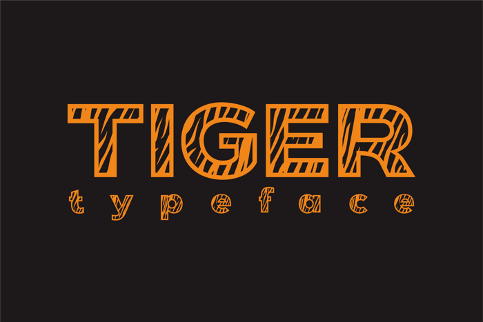 Tiger Font poster