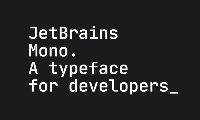JetBrains Mono Font poster