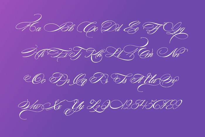 Fontaine de Diamant Font poster