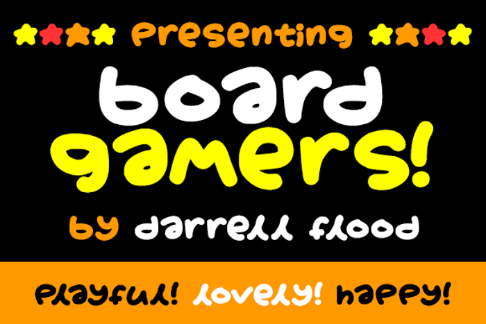 Boardgamers Font poster