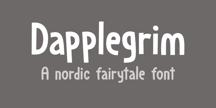 Dapplegrim DEMO Font poster