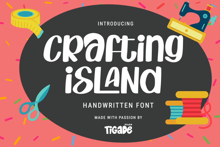 Crafting Island Font poster