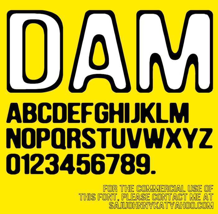 DAM Font poster