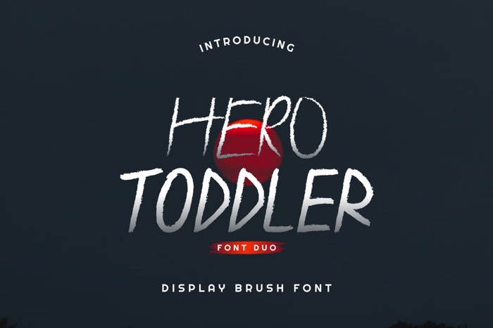 Hero Toddler Font poster