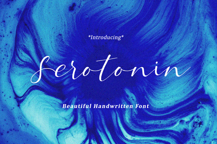 Serotonin Font poster