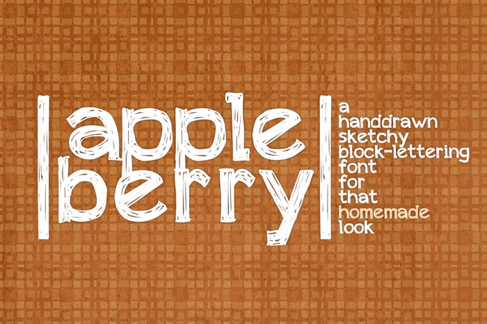 appleberry Font poster