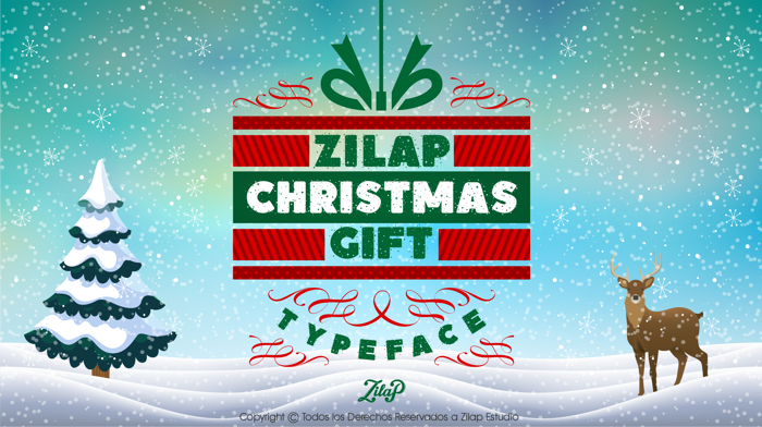 Zilap Christmas Gift Font poster