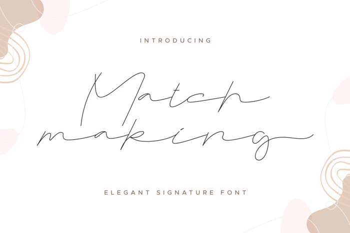 Matchmaking Font poster
