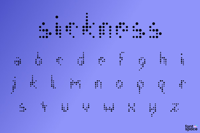 sickness Font poster