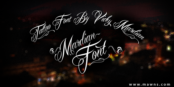 Mardian Demo Font poster