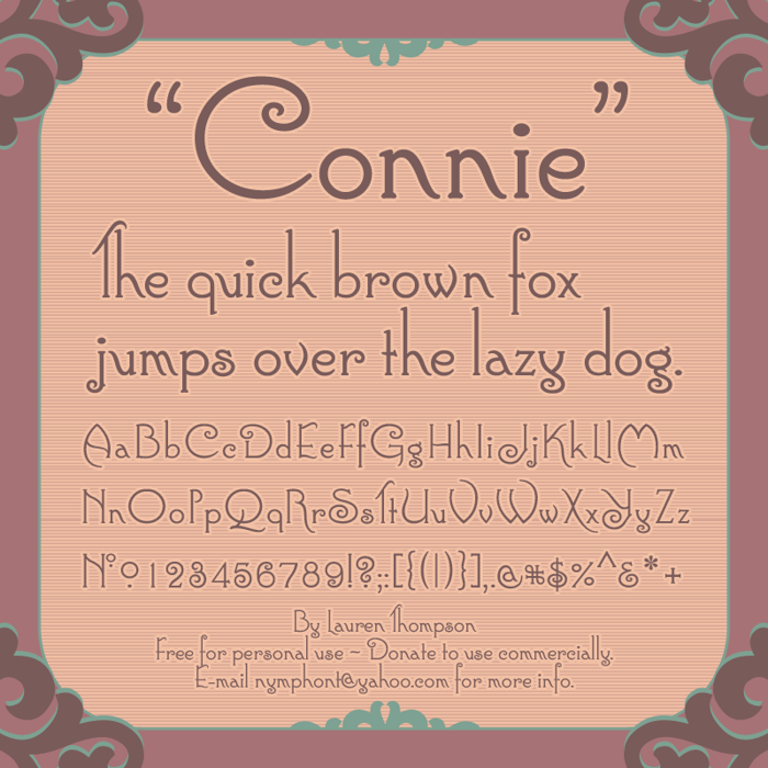 Connie Font poster