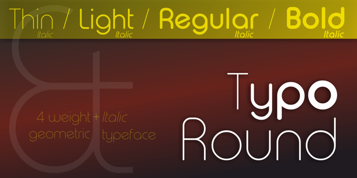 Typo Round Font poster