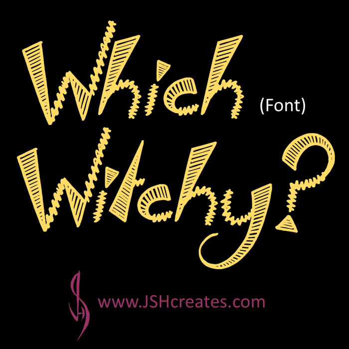 Which Witchy ? Font poster