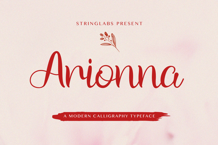 Arionna Font poster